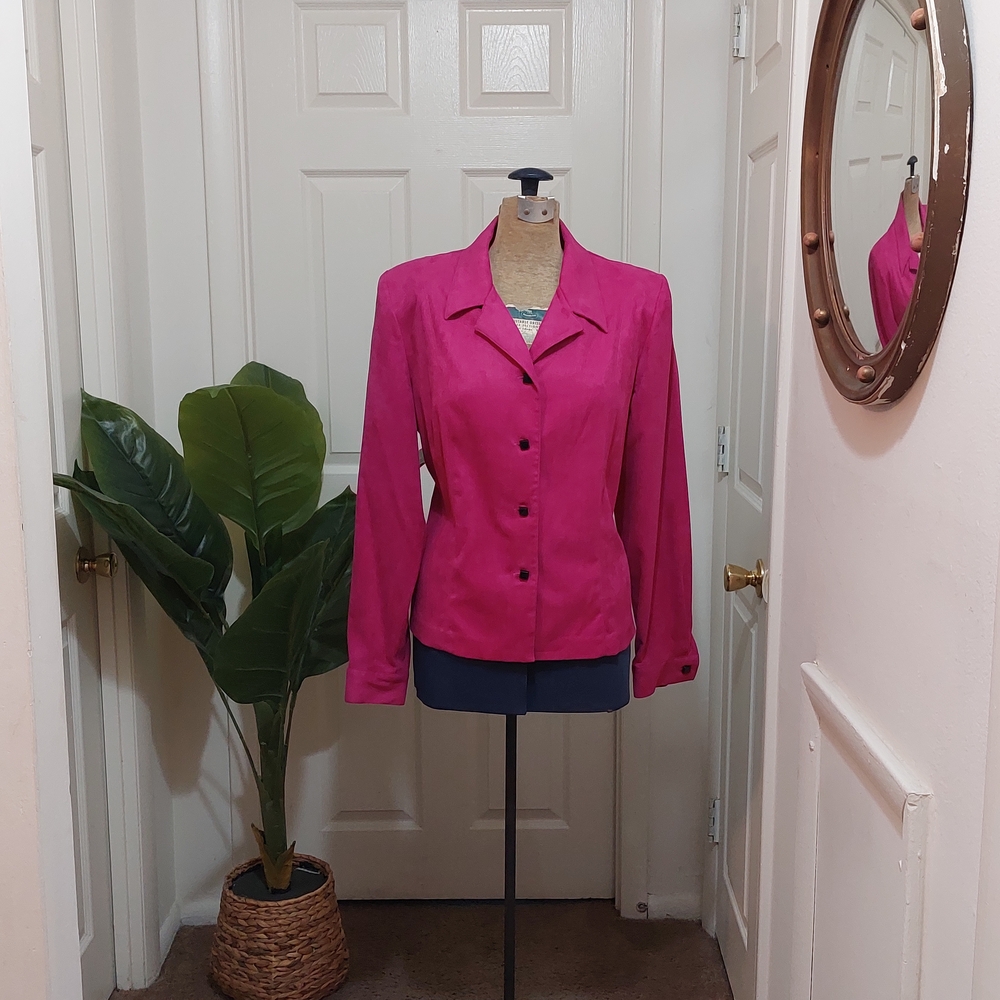 South Plaza Vibrant Fuchsia Women's Blazer Size 14